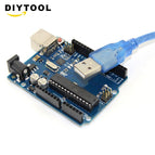 NEW UNO R3 BOARD ATMEGA328P-PU ATMEGA16U2 FOR ARDUINO +USB Cable M10