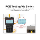 NF-8209 LCD Display Lan Cable POE Wire Checker Cat5 Cat6 Network Scan Test Tool for STP UTP cable Networking Tools Cat5 Cat6