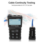 NF-8209 LCD Display Lan Cable POE Wire Checker Cat5 Cat6 Network Scan Test Tool for STP UTP cable Networking Tools Cat5 Cat6