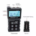 NOYAFA NF-8209 LCD Display Measure Length Lan Cable POE Wire Checker Cat5 Cat6 Test Network Tool Scan Line Wiremap Tester wholesale bulk price
