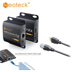 Neoteck HDMI Extender Adapter 1080P Up to 50M HDMI Transmitter Receiver RX/TX Over CAT6 Cable With IR Cable UK EU Power Supply