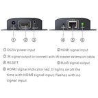 Neoteck HDMI Extender Adapter 1080P Up to 50M HDMI Transmitter Receiver RX/TX Over CAT6 Cable With IR Cable UK EU Power Supply