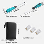 Network Cable Tester Tool LAN Utp Screwdriver Wire Stripper RJ45 Connector Computer Network Crimping Pliers Tool Kit Set wholesale bulk price