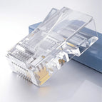 New 100pcs Cat5e Cat6 Plug Rj45 Connector Network Cable Modular 8p8c Connector End Pass Through Z Hotsale Rj45