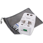 New 2 USB Charging Universal Travel Adapter All-in-one International World Travel AC Power Converter Plug Adaptor Socket EU wholesale bulk price