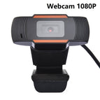 New 30 degrees rotatable 2.0 HD Webcam 1080p USB Camera Video Recording Web Camera with Microphone For PC Computer