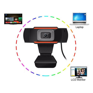 New 30 degrees rotatable 2.0 HD Webcam 1080p USB Camera Video Recording Web Camera with Microphone For PC Computer