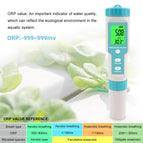 New 7 in 1 PH/TDS/EC/ORP/Salinity /S. G/Temperature Meter C-600 Water Quality Tester for Drinking Water, Aquariums PH Meter