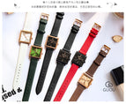 New GUOU Women Watches Fashion Square Watch Women Top Luxury brand Leather Watch Clock relogio feminino reloj mujer saat