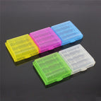 New Hard Plastic Battery Storage Boxes Case Holder With Clip For AA AAA Rechargeable Battery Waterproof Cases Home Storage Box