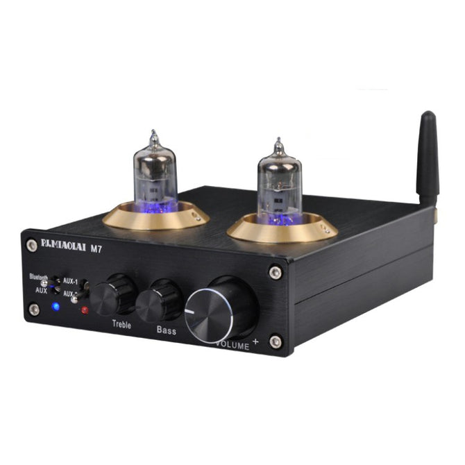 New M7 HiF Tube Wireless Bluetooth 4.2 Audio Receiver 6J1 Tube Preamplifier ESS9023 Bluetooth Decoder