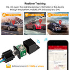New Relay Car Tracker Mini GPS Tracker MV730 Easily Hide Design 6-40V Vehicle Tracker Realtime Location Remote Control Anti-thef