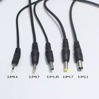 NinthQua 1pcs USB Port to 2.0*0.6 2.5*0.7 3.5*1.35mm 4.0*1.7 m 5.5*2.1 5.5 3.5*1.1mm 5V DC Barrel Jack Power Cable Connector