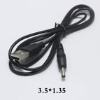 NinthQua 1pcs USB Port to 2.0*0.6 2.5*0.7 3.5*1.35mm 4.0*1.7 m 5.5*2.1 5.5 3.5*1.1mm 5V DC Barrel Jack Power Cable Connector