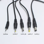 NinthQua 1pcs USB Port to 2.0*0.6 2.5*0.7 3.5*1.35mm 4.0*1.7 m 5.5*2.1 5.5 3.5*1.1mm 5V DC Barrel Jack Power Cable Connector
