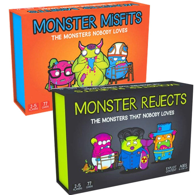 Novelty Monster Misfits A Ridiculous Card board game Friendly Rabbit Monster Rejects Children's adult educational toys