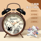Hellokitty儿童闹钟卡通创意学生静音夜光卧室床头时钟女厂家批发