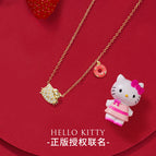 Hello Kitty项链女学生欧美ins风气质925银小众设计吊坠饰品女士