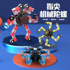 指尖机械陀螺变形机甲链条新奇特DIY创意解压减压玩具手指陀螺 wholesale bulk price