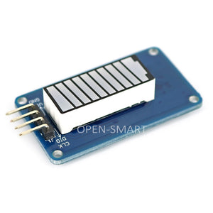 OPEN-SAMRT Battery Style Digital Tube LED Battery Level Display Module Red Color 10-seg LED Bar for Arduino