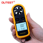 OUTEST Anemometer Anemometro Thermometer GM816 Wind Speed Gauge Meter Windmeter 30m/s LCD Digital Hand-held tool