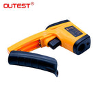 OUTEST Digital Infrared Thermometer Non Contact Pyrometer IR Laser Point Gun Temperature Meter Industial Use GM320 Backlight