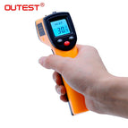 OUTEST Digital Infrared Thermometer Non Contact Pyrometer IR Laser Point Gun Temperature Meter Industial Use GM320 Backlight