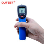 OUTEST Digital Infrared Thermometer Non Contact Pyrometer IR Laser Point Gun Temperature Meter Industial Use GM320 Backlight