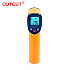 OUTEST Digital Infrared Thermometer Non Contact Pyrometer IR Laser Point Gun Temperature Meter Industial Use GM320 Backlight