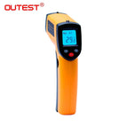 OUTEST Digital Infrared Thermometer Non Contact Pyrometer IR Laser Point Gun Temperature Meter Industial Use GM320 Backlight