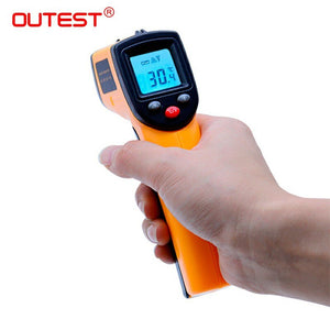 OUTEST GM320 Laser LCD Digital IR Infrared Thermometer Temperature Meter Gun Point -50~380 Degree Non-Contact Thermometer