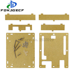 One set Transparent Acrylic Box Clear Enclosure for Arduino UNO R3 Case With Screws