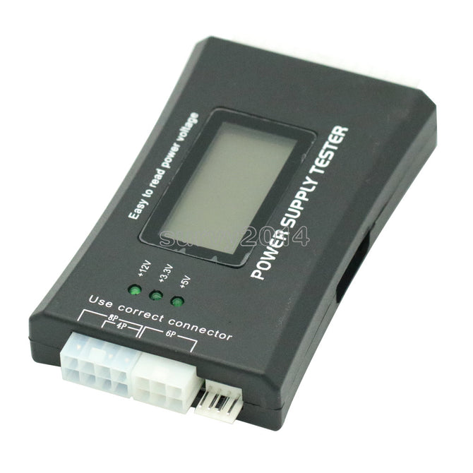 PC Computer LCD 20/24 Pin 4 PSU ATX BTX ITX SATA HDD Digital Power Supply Tester