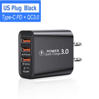 PD 20W USB Type C Charger Quick Charge 3.0 Mobile Phone Charger for iPhone Samsung Xiaomi Fast Wall Chargers usb c power adapter