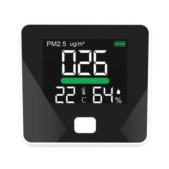 PM2.5 Detector Air Quality Detector Temperature Humidity Meter Gas Monitor LCD Screen Dust Thermometer Multi-Function Tool
