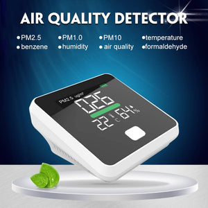 PM2.5  Quality Monitor Digital Gas Analyzer Laser Duty Sensor  Detector Home LED Display Temp And Humidity Test Equipment