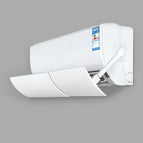 PP Adjustable Anti Direct Blowing Air Conditioner Wind Shield &2 Rod &2 Traceless Cold Air Split Adhesives Home Baffle Deflector