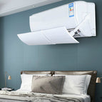 PP Adjustable Anti Direct Blowing Air Conditioner Wind Shield &2 Rod &2 Traceless Cold Air Split Adhesives Home Baffle Deflector