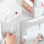 PP Adjustable Anti Direct Blowing Air Conditioner Wind Shield &2 Rod &2 Traceless Cold Air Split Adhesives Home Baffle Deflector