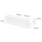 PP Adjustable Anti Direct Blowing Air Conditioner Wind Shield &2 Rod &2 Traceless Cold Air Split Adhesives Home Baffle Deflector