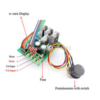 PWM DC motor speed controller Digital display  0~100% adjustable drive module 6V~60V Input Max30A