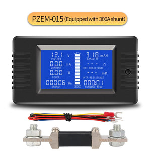 PZEM015 DC 200V 300A Voltmeter Ammeter Car Battery Tester Capacity resistance electricity Voltage Meter monitor 12v 24v 48v 96v