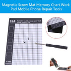 Palm Size Smart Phone Tablet PC Repair Pad Magnetic Screw Mat Mini Mobile Phone Repair Tools 145x90mm/5.71x3.54in dropshipping