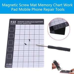 Palm Size Smart Phone Tablet PC Repair Pad Magnetic Screw Mat Mini Mobile Phone Repair Tools 145x90mm/5.71x3.54in dropshipping