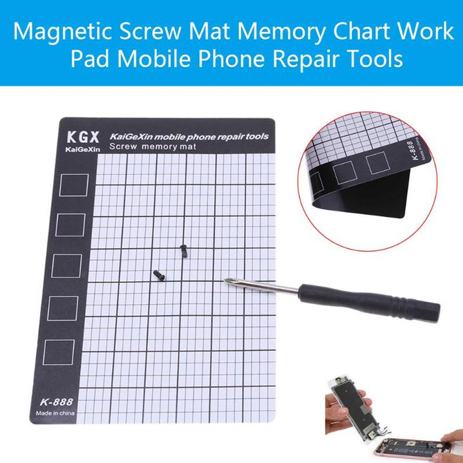 Palm Size Smart Phone Tablet PC Repair Pad Magnetic Screw Mat Mini Mobile Phone Repair Tools 145x90mm/5.71x3.54in dropshipping