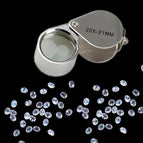 Portable 20 x 21mm Jewelry Magnifying Glass 20X Folding Magnifier Loupe for Jewelry Coins Stamps Antiques Tool