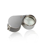 Portable 20 x 21mm Jewelry Magnifying Glass 20X Folding Magnifier Loupe for Jewelry Coins Stamps Antiques Tool
