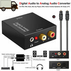 Portable Coaxial Optical Fiber Digital to Analog Audio AUX 3.5mm Jack RCA L/R Converter SPDIF Digital Audio Decoder Amplifier