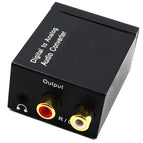 Portable Coaxial Optical Fiber Digital to Analog Audio AUX 3.5mm Jack RCA L/R Converter SPDIF Digital Audio Decoder Amplifier