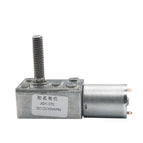Power-Off Self-Lock High Torque Worm Gear Motor 8mm*33mm Output Shaft dc 6v 12v 24v 2rpm to 150 RPM Metal Worm Gearmotors